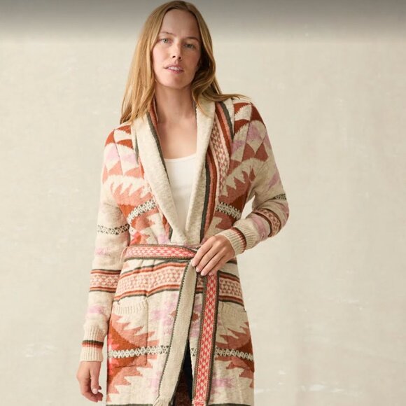 NWT Faherty Paloma Duster - Desert Horizon Cardigan Women's Size XS - Picture 1 of 13